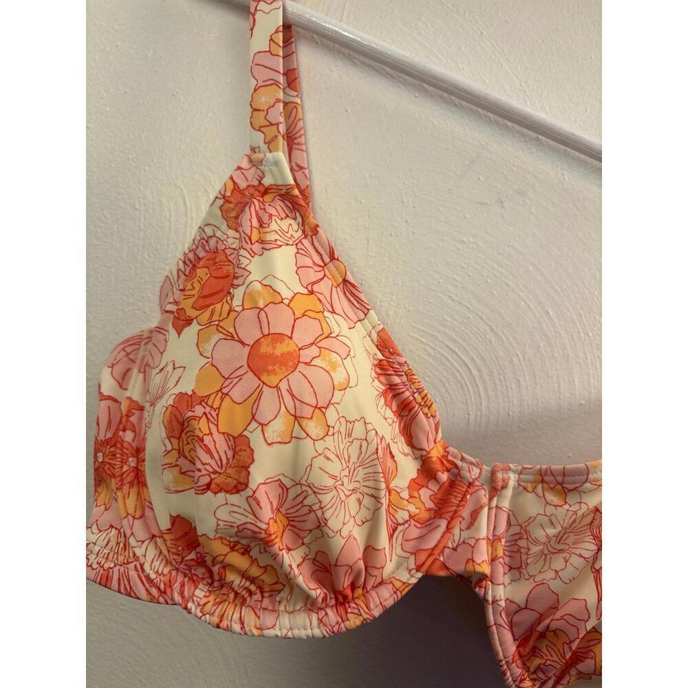 Shade & Shore Floral Bikini Top Size 36DD - Picture 3 of 4